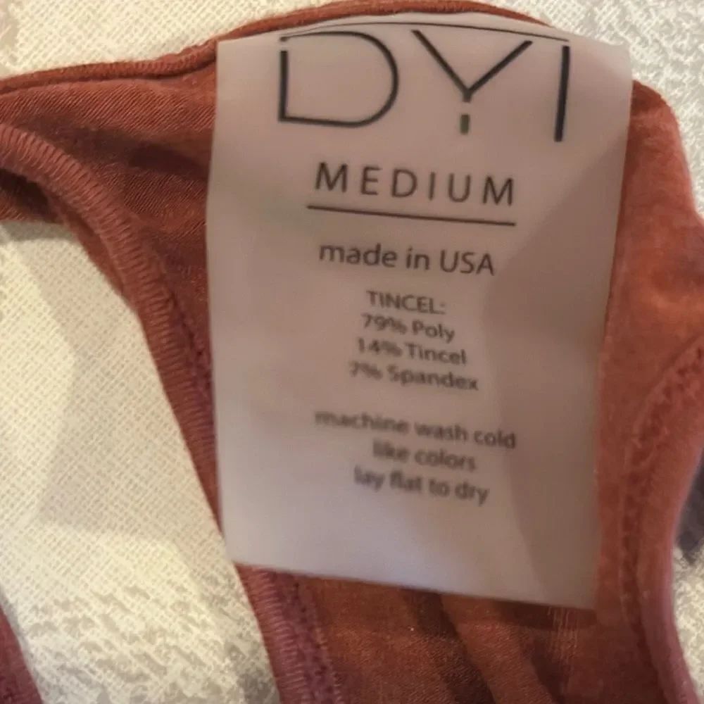 DYI Women's Rust Racerback Angled Tank Top - Multiple Sizes - Picture 4 of 6